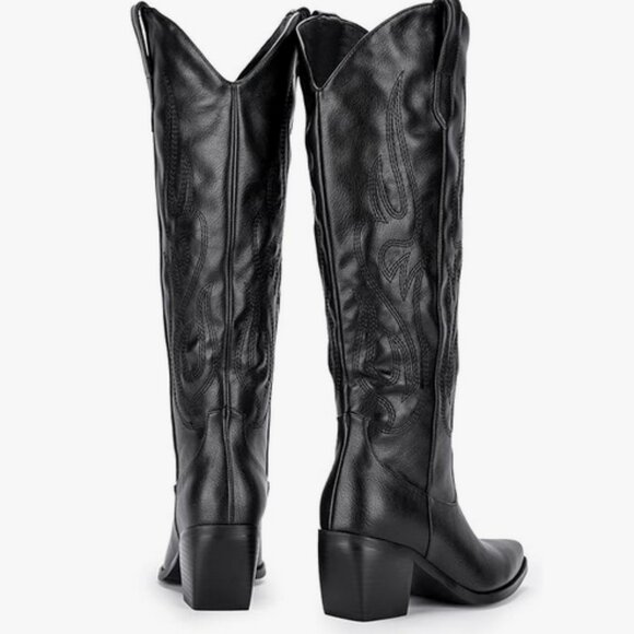 Black Western Cowboy Boots – Size 9 | Mint Condition - Picture 4 of 9